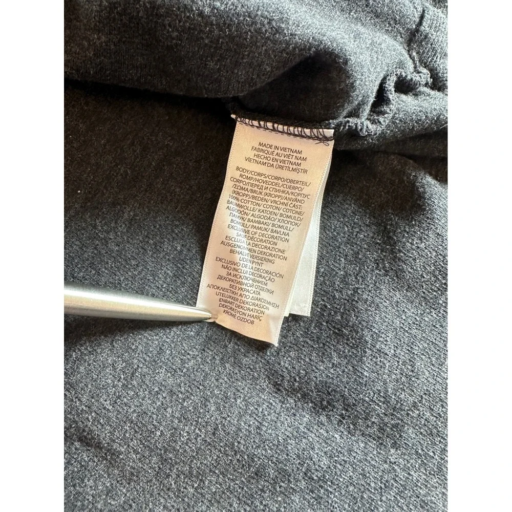 Polo Ralph Lauren Quarter Zip Mens Large Charcoal Gray Estate Rib Pullover